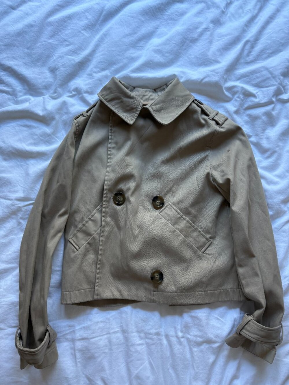 cropped trench coat
